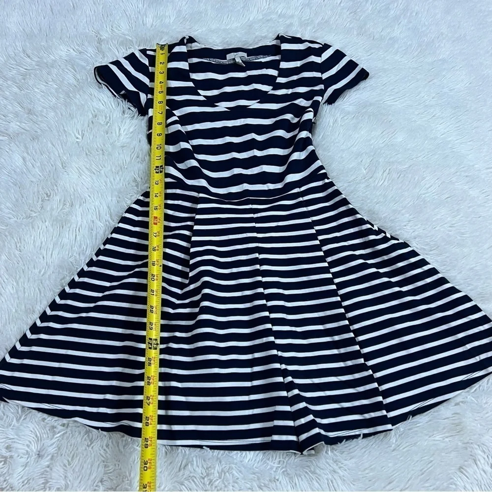 Joie Chikara California Stripe Dress Navy V Neck
